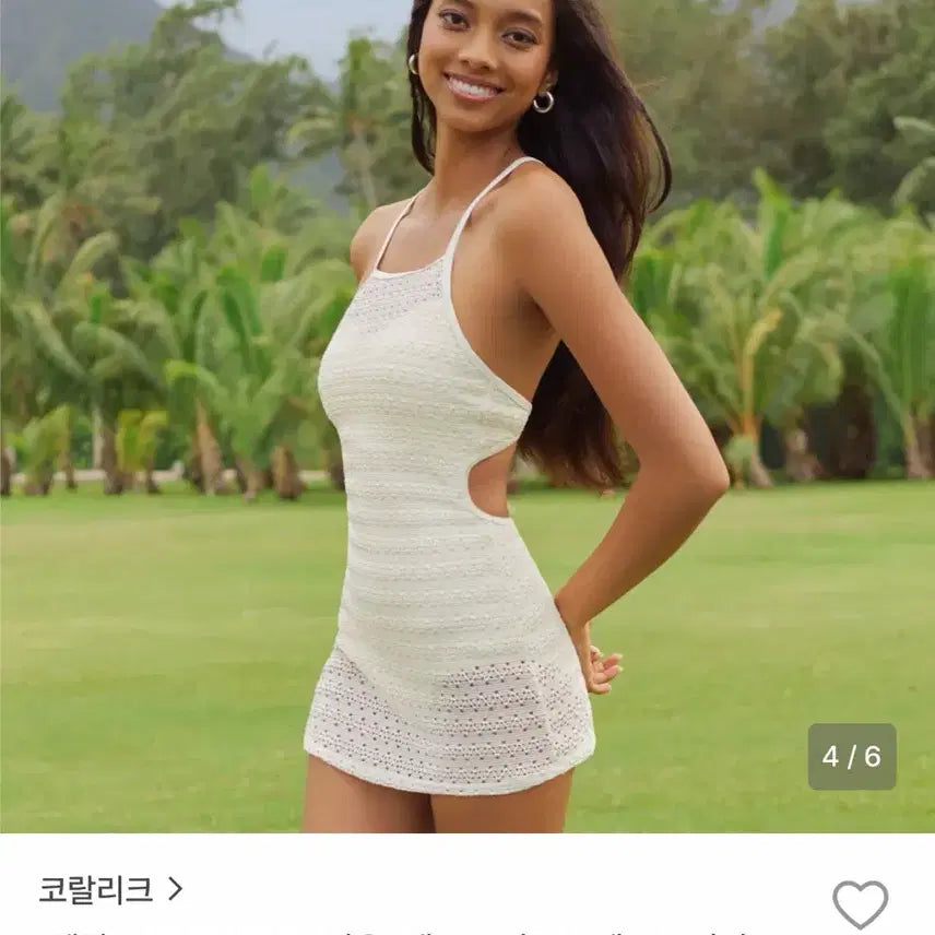 [BUNJANG] Coralique Monokini Ivory L / 코랄리크 모노키니 아이보리 L