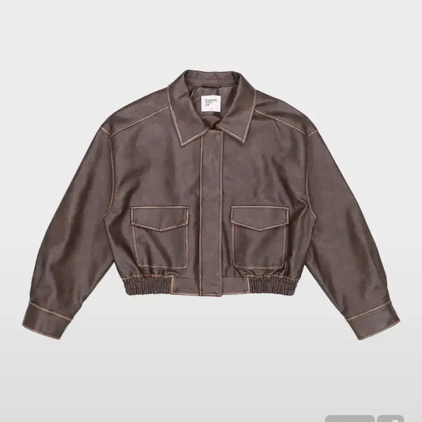 [BUNJANG] 8Seconds Leather Jacket Brown M / 에잇세컨즈 레더자켓 m