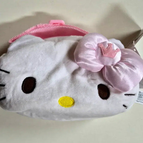 [BUNJANG] Hello Kitty Doll Pouch Bag Pink / 헬로키티 인형 파우치 가방 핑크  크로스조절
