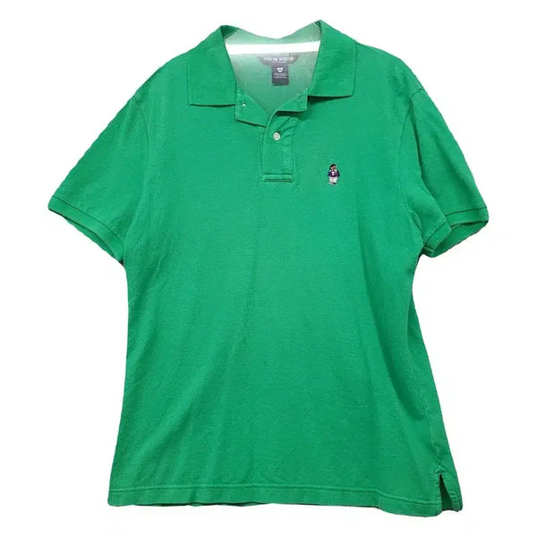 [BUNJANG] Teenie Weenie Green Bear Logo Short Sleeve Polo T-Shirt M / 티니위니 그린 베어 로고 반팔 카라티 M