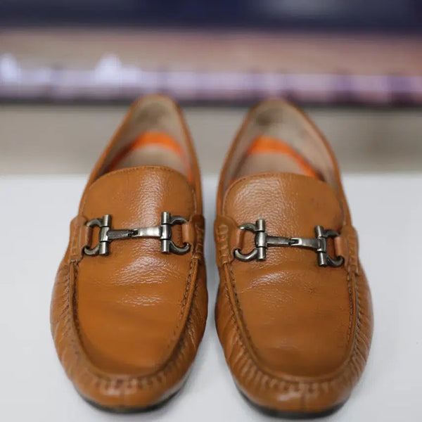 [BUNJANG] Salvatore Ferragamo Gancini Leather Loafers Made in Italy / 페라가모 Made in Italy 간치니 레더 로퍼