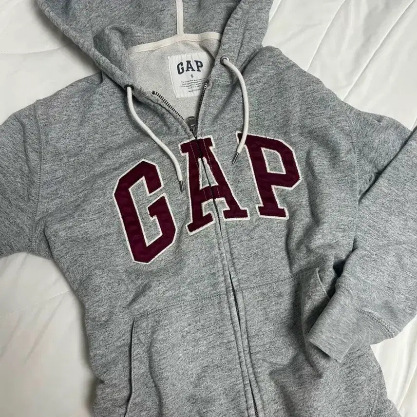 [BUNJANG] Gap Grey Hoodie Zip-Up - Size S / 갭 후드집업