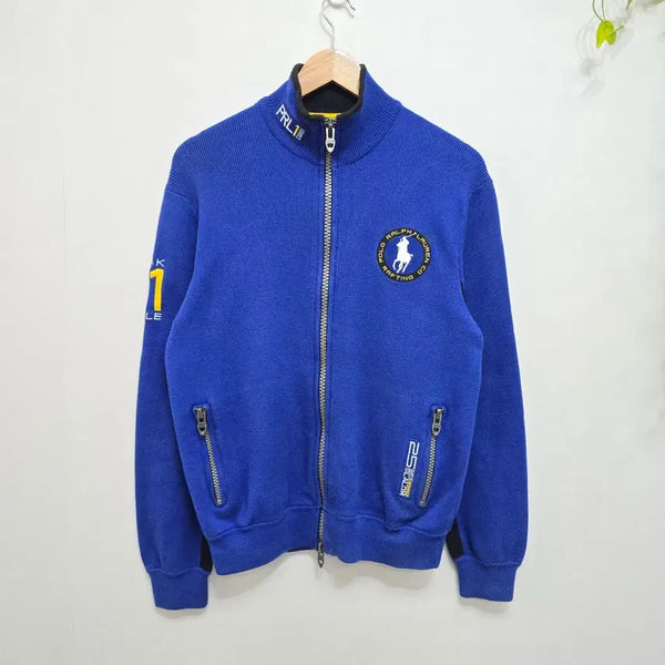 [BUNJANG] Polo Ralph Lauren Big Pony Racing Knit Zip-Up Sweater / 폴로 랄프로렌  빅포니 레이싱  니트 집업