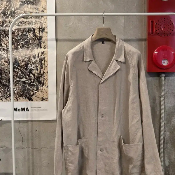 [BUNJANG] MUJI Linen Car Coat (Men's 100-105) / MUJI 무인양품 린넨 카코트 남성100-105