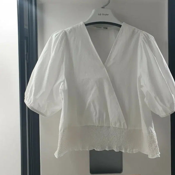 [BUNJANG] Mixxo White Blouse (Size S) / (1회착용)미쏘 mixxo 블라우스s