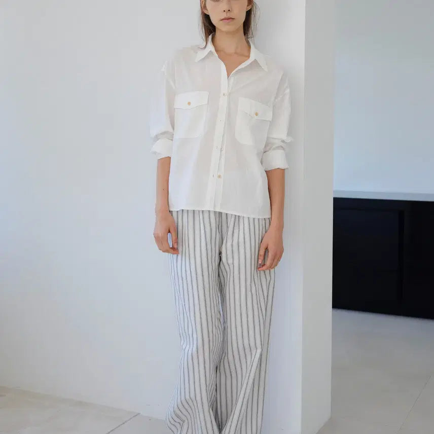 [BUNJANG] Tolo Textured Cotton Shirt (Off White) / tolo 톨로 Textured Cotton Shirt(Off White)