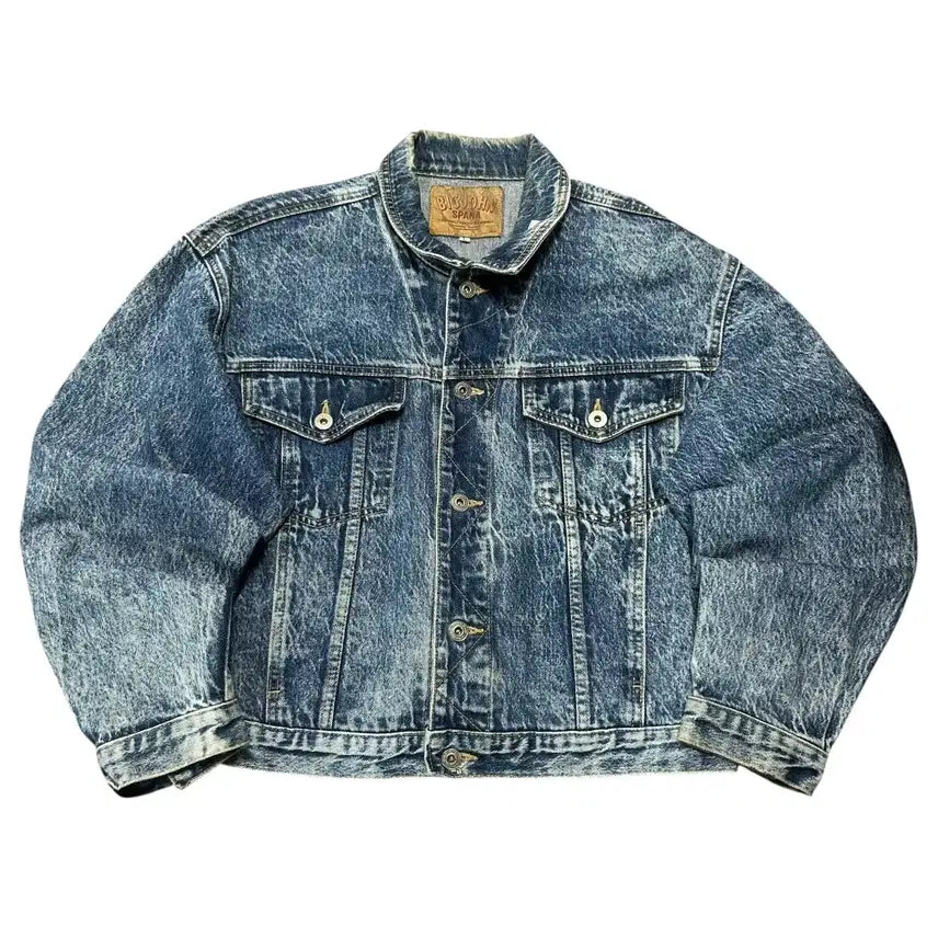 [BUNJANG] BIG JOHN Spana Vintage Stonewash Denim Trucker Jacket / (바배) BIG JOHN 빅존 스파나 빈티지 스톤워시 데님 트러커 자켓