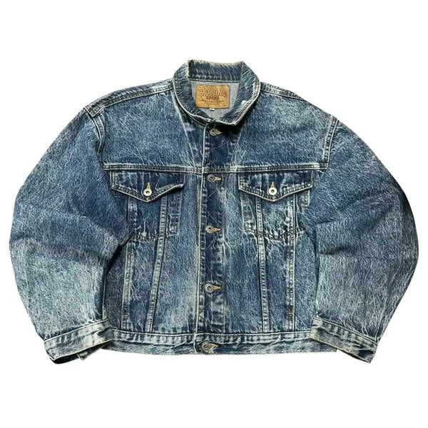 [BUNJANG] BIG JOHN Spana Vintage Stonewash Denim Trucker Jacket / (바배) BIG JOHN 빅존 스파나 빈티지 스톤워시 데님 트러커 자켓