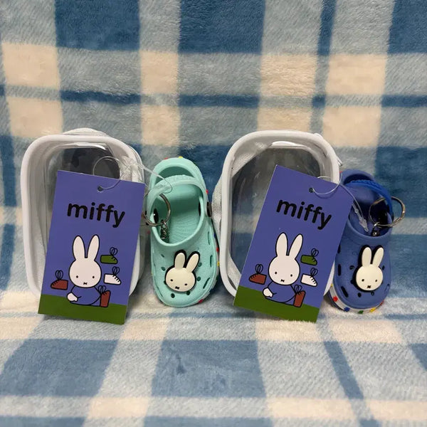 [BUNJANG] Miffy Mint & Blue Sandal Keyring Set / 세트로만 판매) 미피 민트&블루 샌들 키링