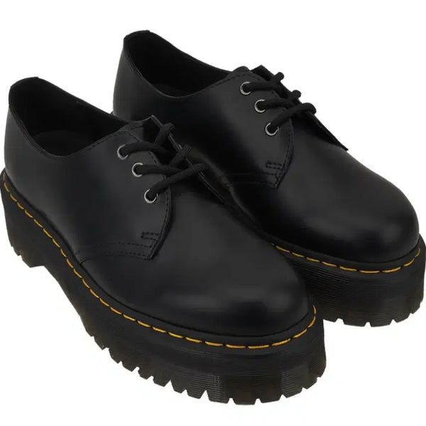 [BUNJANG] Dr. Martens 1461 Quad Black Leather Platform Shoes / 닥터마틴 1461 쿼드 블랙 250
