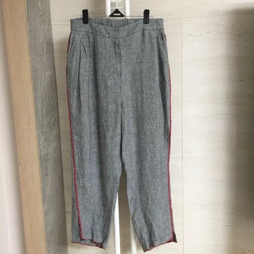 [BUNJANG] Son Jung Wan Linen Pants / 손정완 배색 라인 린넨 팬츠 27