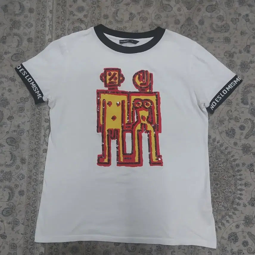 [BUNJANG] Desigual Logo T-Shirt M / Desigual 데시구알 로고 쫄티 M