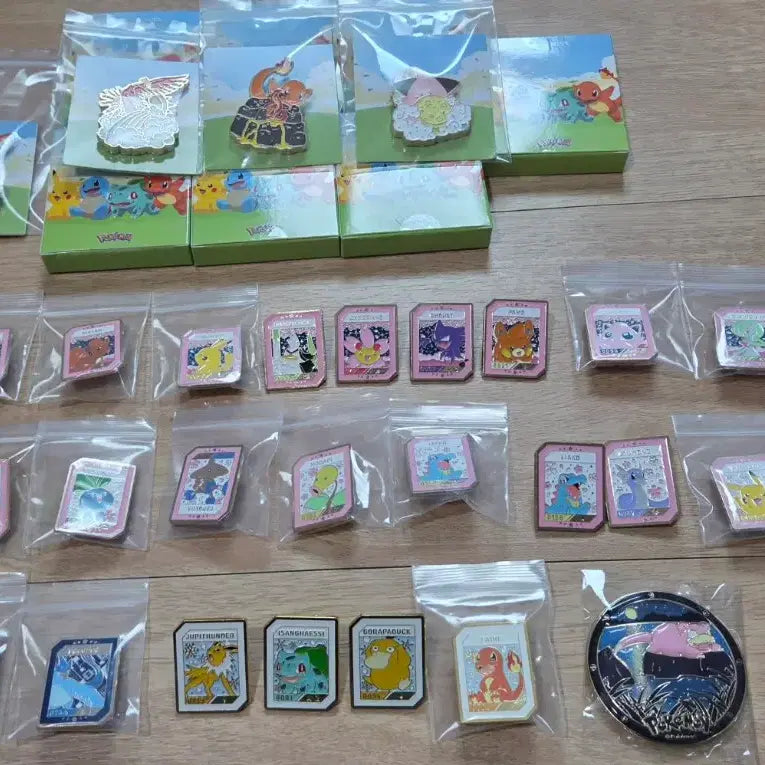 [BUNJANG] Pokemon Issac Toast Badge Bundle Set / 포켓몬 이삭토스트 뱃지 일괄판매