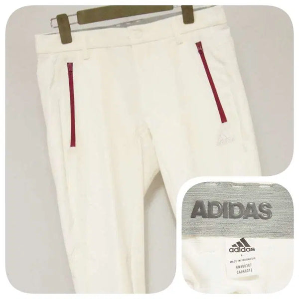 [BUNJANG] Adidas Golf Men's White Functional Golf Pants (32-inch) / 아디다스골프 화이트 기능성 골프팬츠 남성32인치