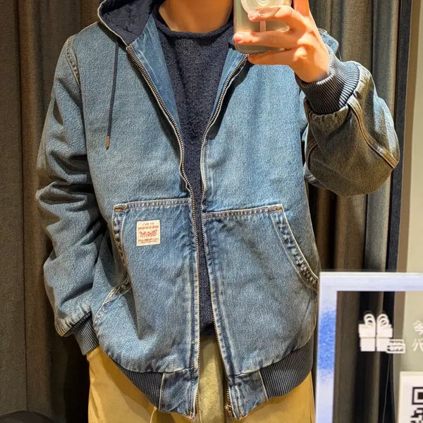 [BUNJANG] Levi's Zip-Up Hoodie / 리바이스 후드집업 실제 착샷
