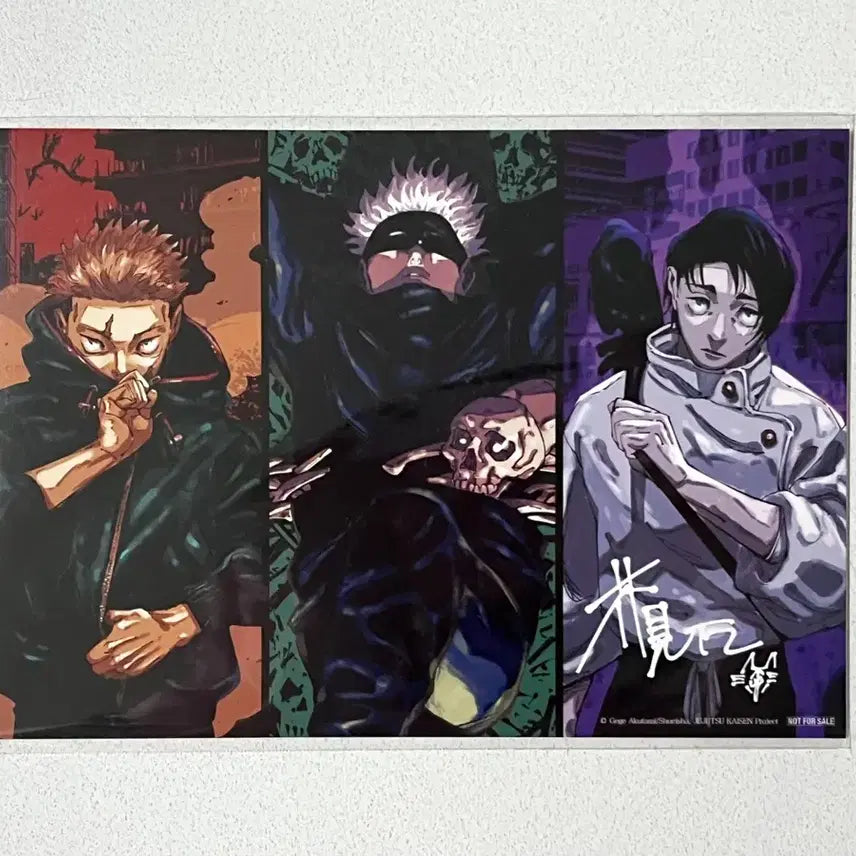 [BUNJANG] Jujutsu Kaisen Shibuya Incident The Movie Illustration Visual Board: Itadori, Gojo, Yuta / 주술회전 극장판 시부야사변 사멸회유 일러스트 비주얼보드 이타도리 고죠 사토루 유타