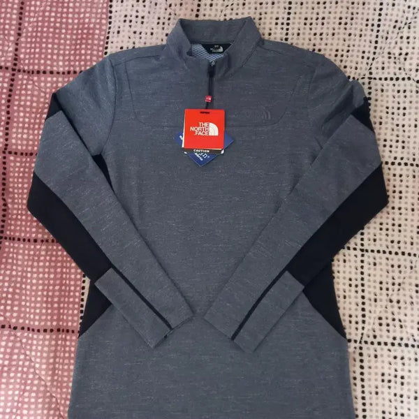 [BUNJANG] The North Face Long Sleeve Half-Zip T-Shirt Grey Size 90 / 노스페이스 긴팔 하프집업 티셔츠 90 새상품 @@