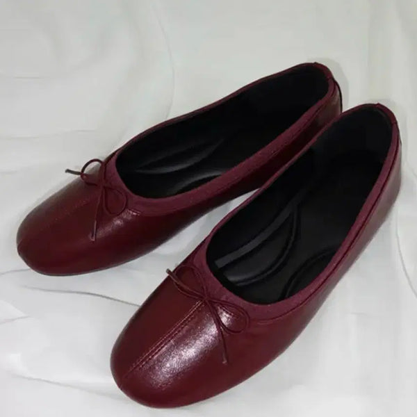 [BUNJANG] Mirinae Flat Shoes Burgundy / 미리내로 플랫 슈즈 버건디(네고완전가능)