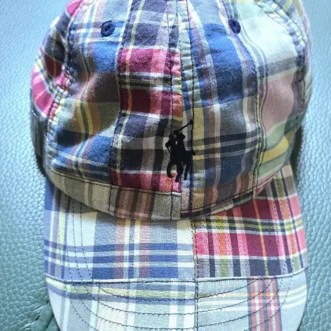 [BUNJANG] Polo Ralph Lauren Patchwork Madras Baseball Cap / 폴로 랄프로렌 패치워크 마드라스 볼캡