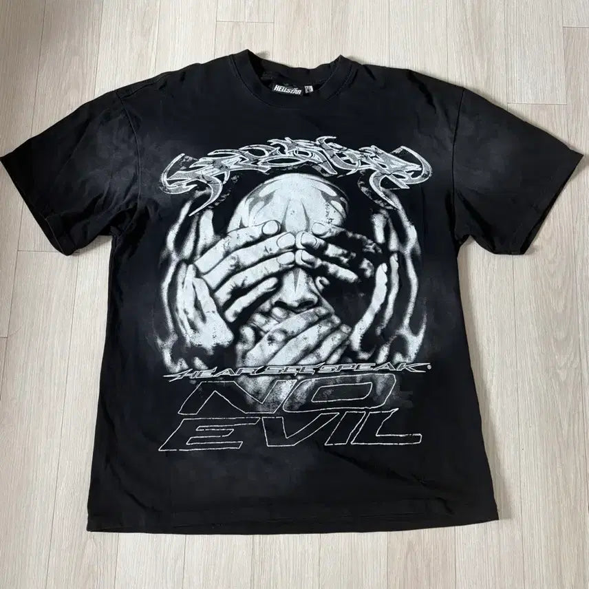 [BUNJANG] Hellstar Short Sleeve T-Shirt L New / Hellstar 헬스타 반팔티 L 새상품
