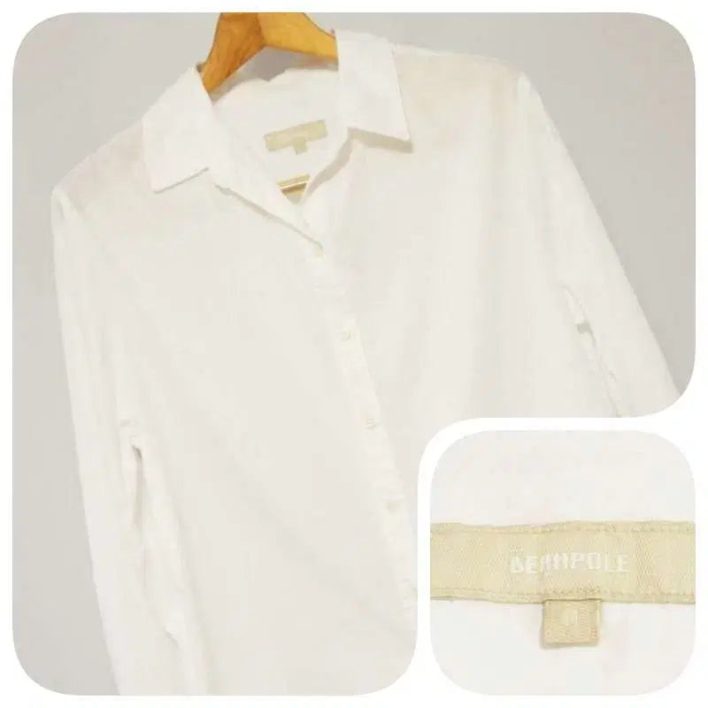 [BUNJANG] Beanpole White Casual Shirt Women's 95 / 빈폴 화이트 캐주얼 셔츠 여성95
