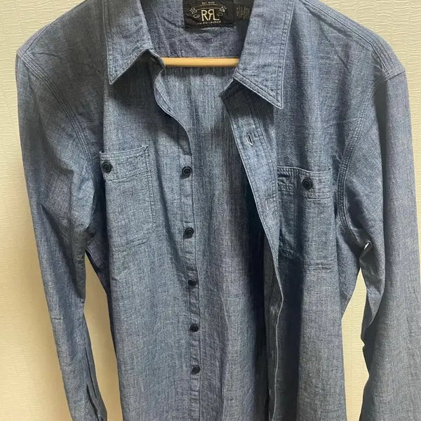 [BUNJANG] RRL Chambray Shirt Medium Blue / RRL 샴브레이 중청 m사이즈