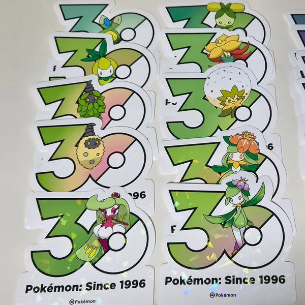 [BUNJANG] Pokemon 30th Anniversary Insect Type Sticker Set / 풀 벌레류 포켓몬 30주년 스티커 세트