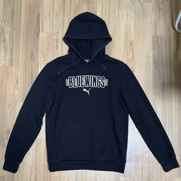 [BUNJANG] Suwon Samsung Bluewings Puma Hoodie Black / 수원삼성블루윙즈 푸마 후드티 블랙