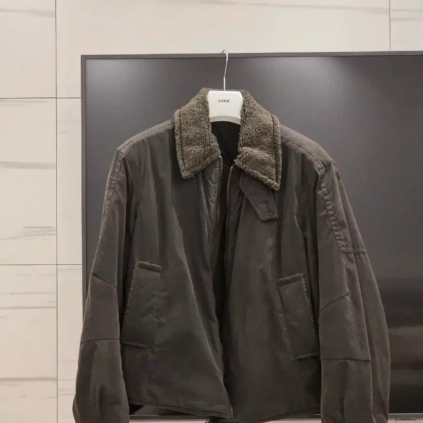 [BUNJANG] Coar Vintage Waxed Blouson Khaki L / 쿠어 빈티지 왁스드 블루종 카키 L