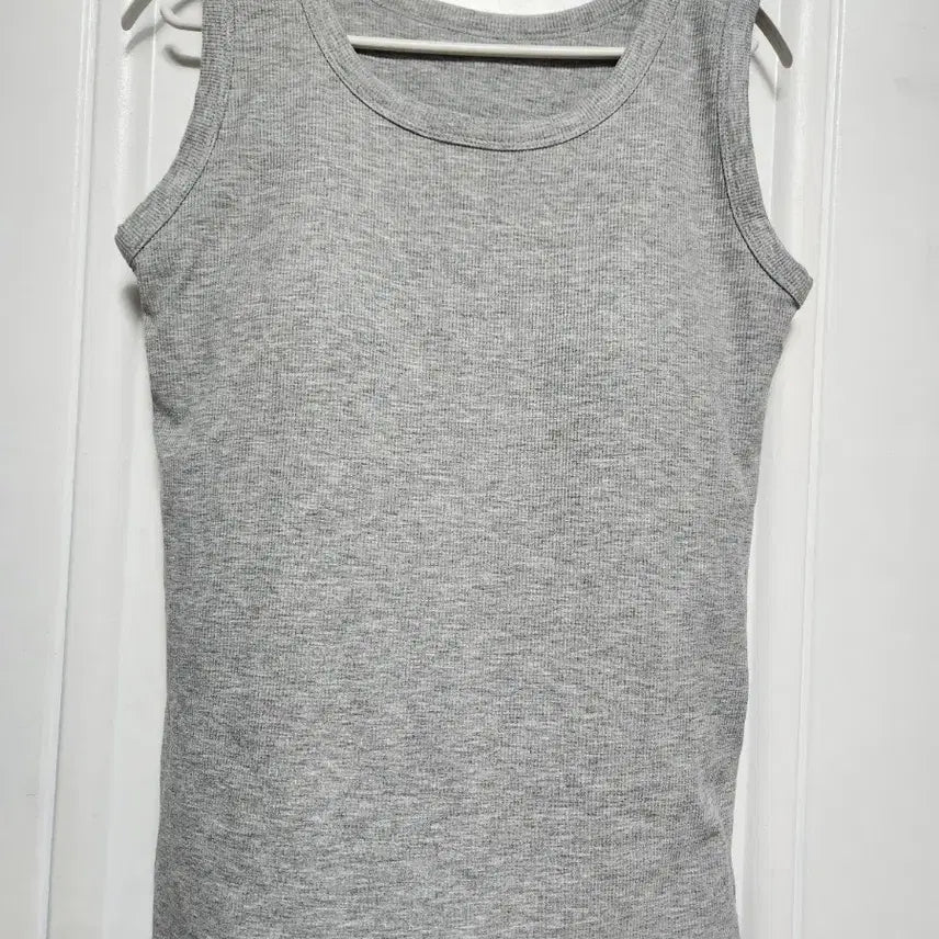 [BUNJANG] Georges Rech Ribbed Tank Top Gray / 죠르쥬레시  캡 나시  77(작음) 새거