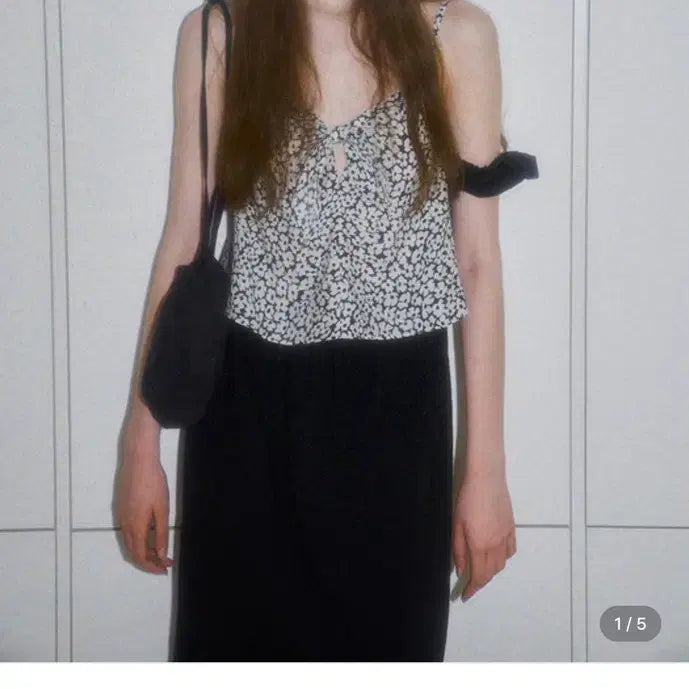 [BUNJANG] BOL Flower Ribbon Sleeveless Top / BOL 볼 flower ribbon top
