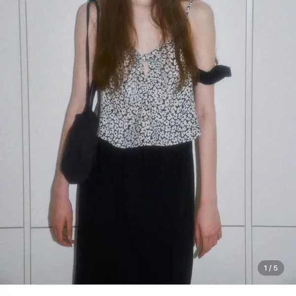 [BUNJANG] BOL Flower Ribbon Sleeveless Top / BOL 볼 flower ribbon top