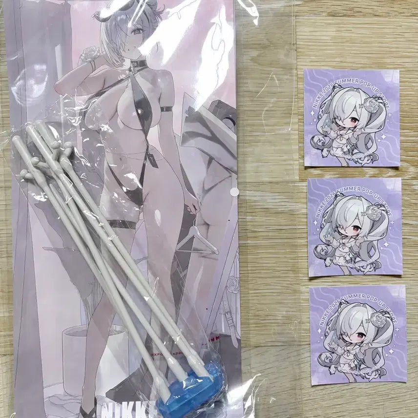 [BUNJANG] Niki Summer Pop-Up Cinderella Banner + 3 Stickers / 니케 여름 팝업 신데렐라 배너+ 스티커3개