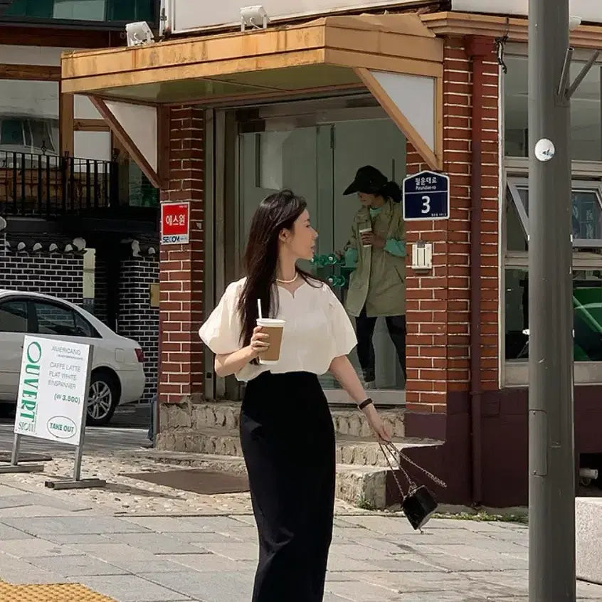 [BUNJANG] Black Long Skirt / 블랙 롱 스커트