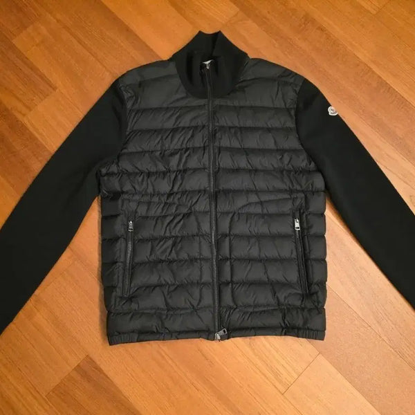 [BUNJANG] Moncler 22FW Knit Zip-Up Padded Jacket Black XL / 몽클레어 22FW 니트 패딩 블랙 XL 백화점정품