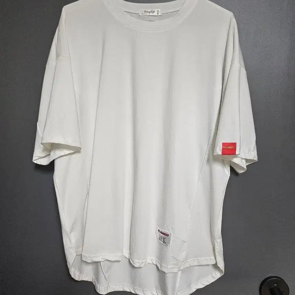 [BUNJANG] White Plain Oversized T-Shirt / 티셔츠 흰색 무지 티셔츠. 박사이즈