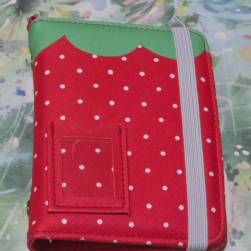 [BUNJANG] Red Strawberry M5 5-Hole Diary Binder Y2K Kitsch Photocard Album Pocket / 빨간 딸기 M5 5공 다이어리 바인더 y2k 키치 포카 앨범 증사 포켓