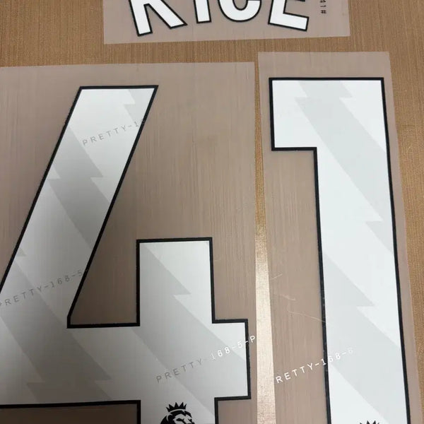 [BUNJANG] Arsenal Declan Rice #41 Premier League 23/24 Jersey Name Set / 23- 프리미어리그 아스날 라이스 41번 유니폼 마킹