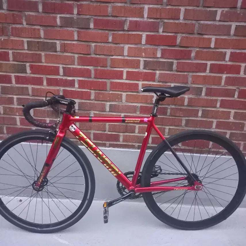 [BUNJANG] Cinelli Tsunami Gold Accents Complete Bike / 금장 쓰나미 레드와인 완차