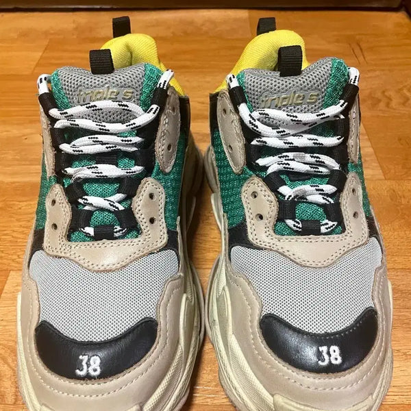 [BUNJANG] Balenciaga Triple S Ugly Shoes - Size 38 / 발렌시아가 트리플s 노초 38 어글리슈즈