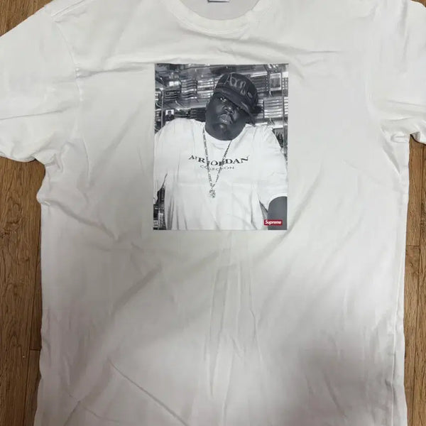 [BUNJANG] Supreme x Jordan Biggie Short Sleeve Top White M / 슈프림 x 조던 비기 숏슬리브 탑 화이트 24FW M