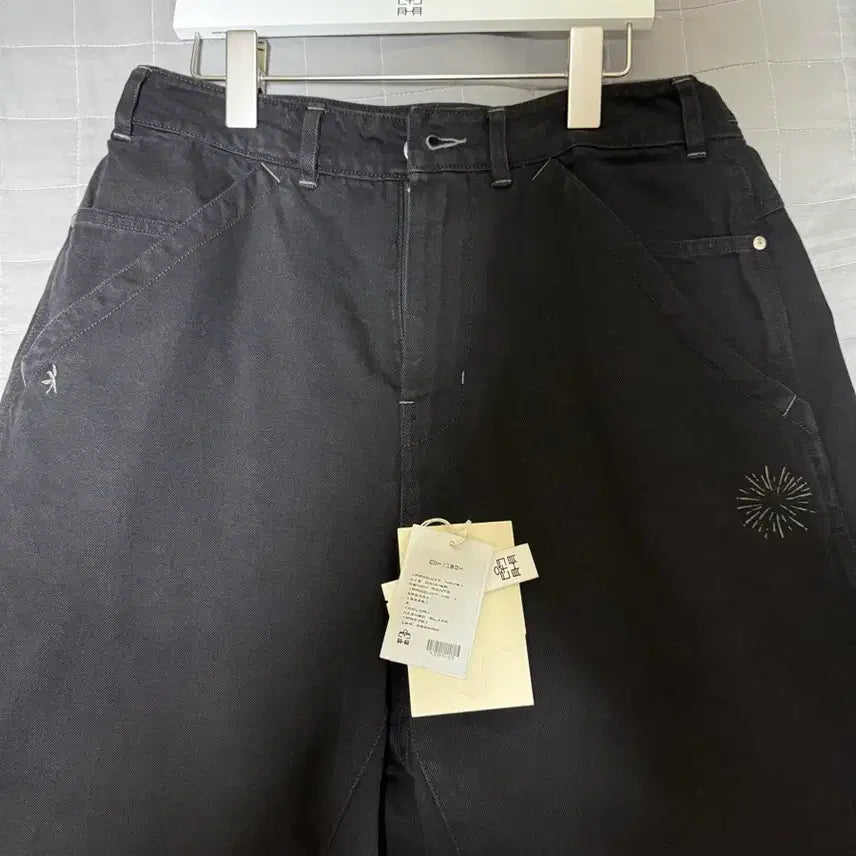 [BUNJANG] Politedu 1/2 Hammer Denim Pants Washed Black / 폴리테루 1/2 해머 데님 팬츠 워시드 블랙(3)