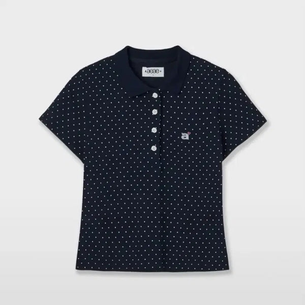 [BUNJANG] AEAE Dot Collar T-Shirt / aeae 도트 카라티