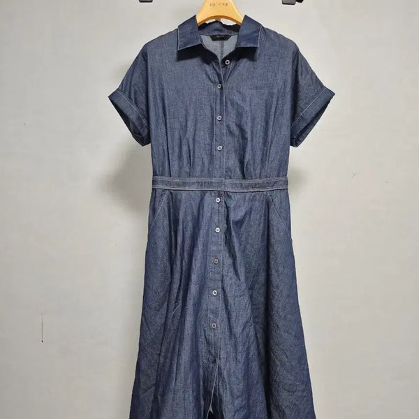 [BUNJANG] The Izzat Denim Shirt Dress / 더아이잗 청 데님 셔츠 원피스