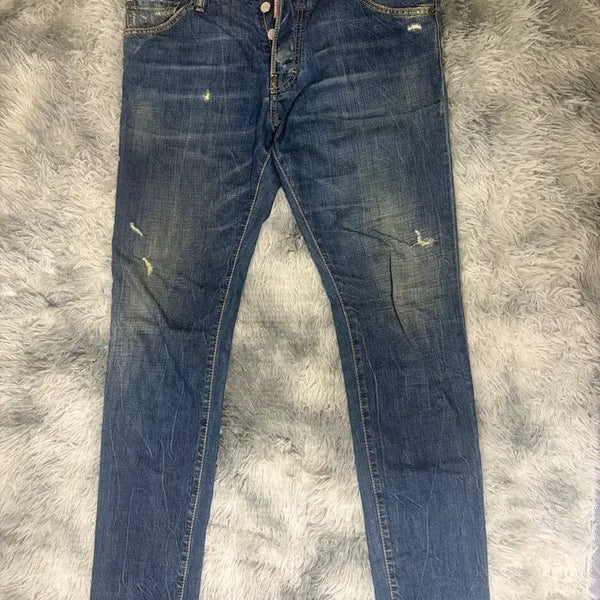 [BUNJANG] Dsquared2 Washed Denim Pants / [정품/52] 디스퀘어드2 워싱 데님 팬츠 (1회 착용 극미중고)