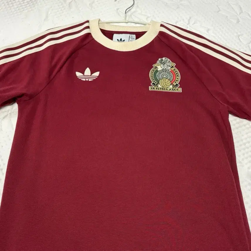 [BUNJANG] Adidas Adicolor 3S Noble Maroon T-Shirt / 아디다스 멕시코 아디컬러 3S 노블 마룬