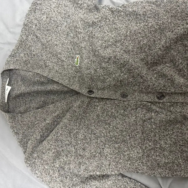 [BUNJANG] Lacoste Cardigan Grey L / 라코스테 가디건 그레이 L