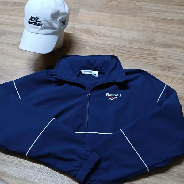 [BUNJANG] Reebok Woven Anorak Windbreaker Jacket / REEBOK 리복 아노락 우븐 바람막이 자켓