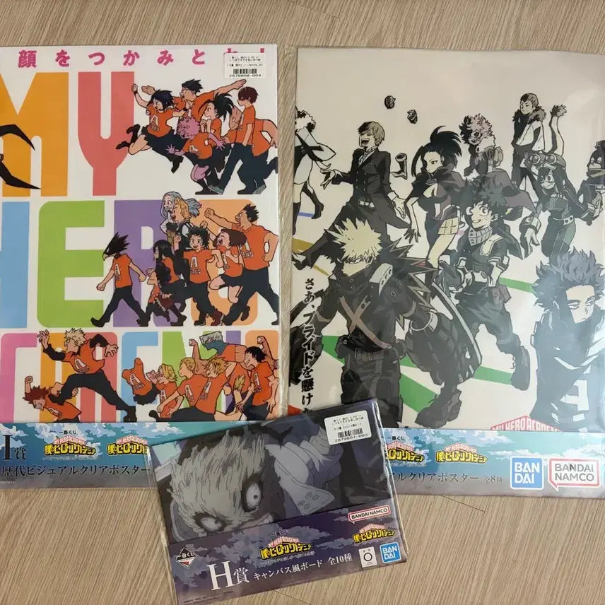 [BUNJANG] My Hero Academia Ichiban Kuji Clear Poster Set (2 Types) / 나의 히어로 아카데미아 제일복권 i상 클리어 포스터 2종