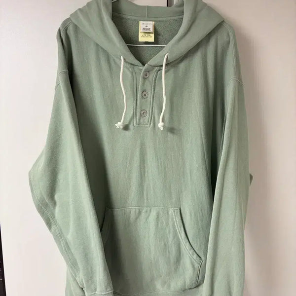 [BUNJANG] Carharrt WIP Button Hoodie Moss / 카키스 버튼후드 모스 (2)
